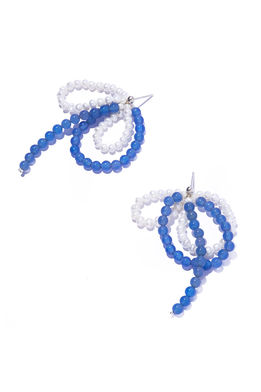 IRIS 47(イリスフォーセブン)｜fabiana blue agate ピアス/ブルー の