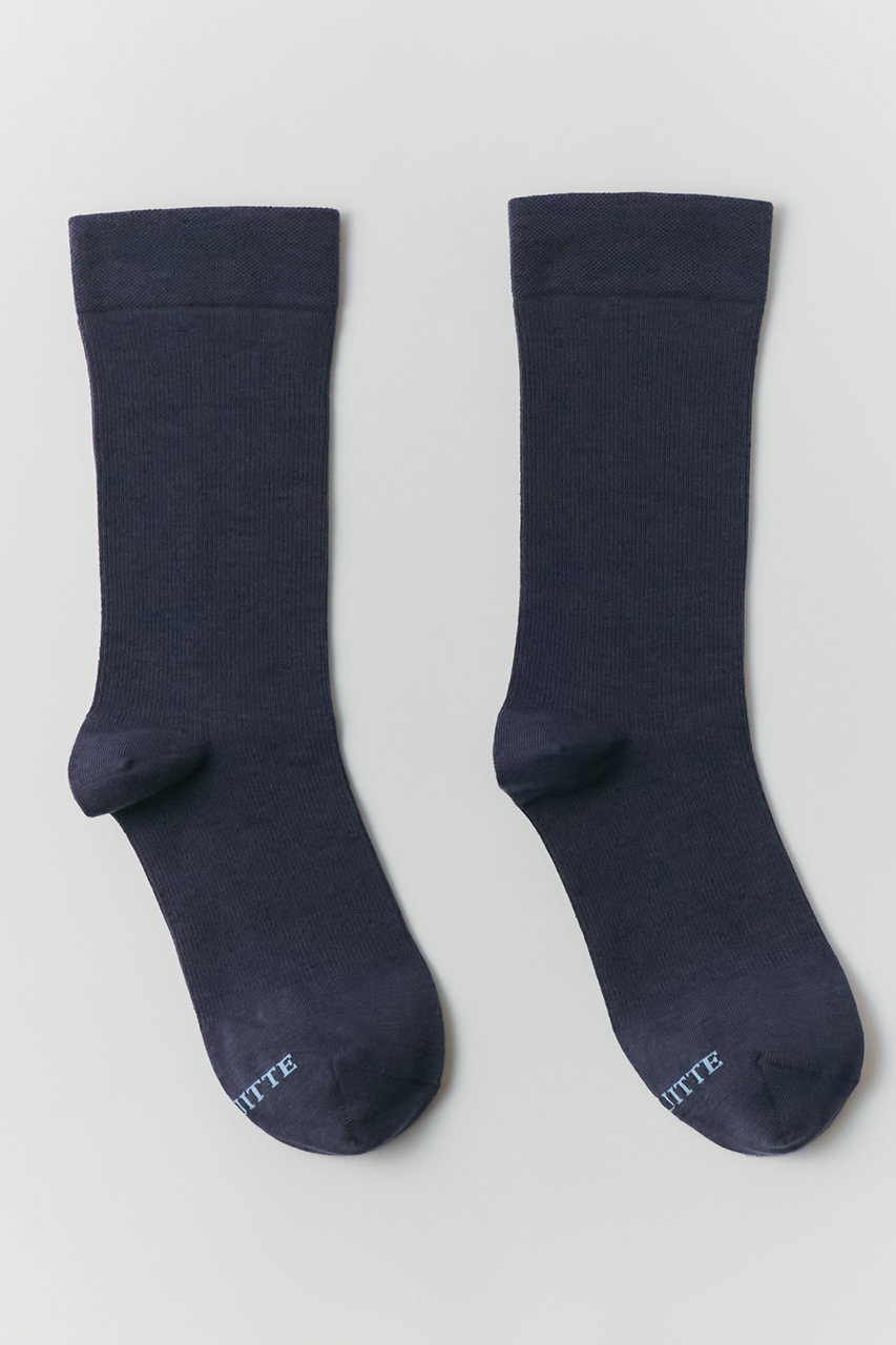 イリスフォーセブン/IRIS 47の【UNQUITTE】effortless 着圧ソックス(ブルー/UNQ10)