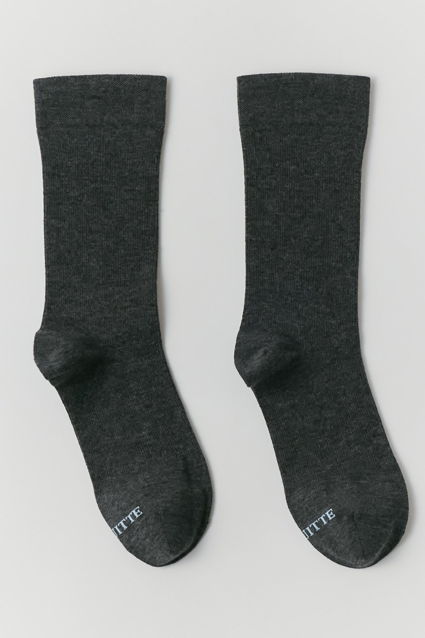 イリスフォーセブン/IRIS 47の【UNQUITTE】effortless 着圧ソックス(チャーコール/UNQ10)