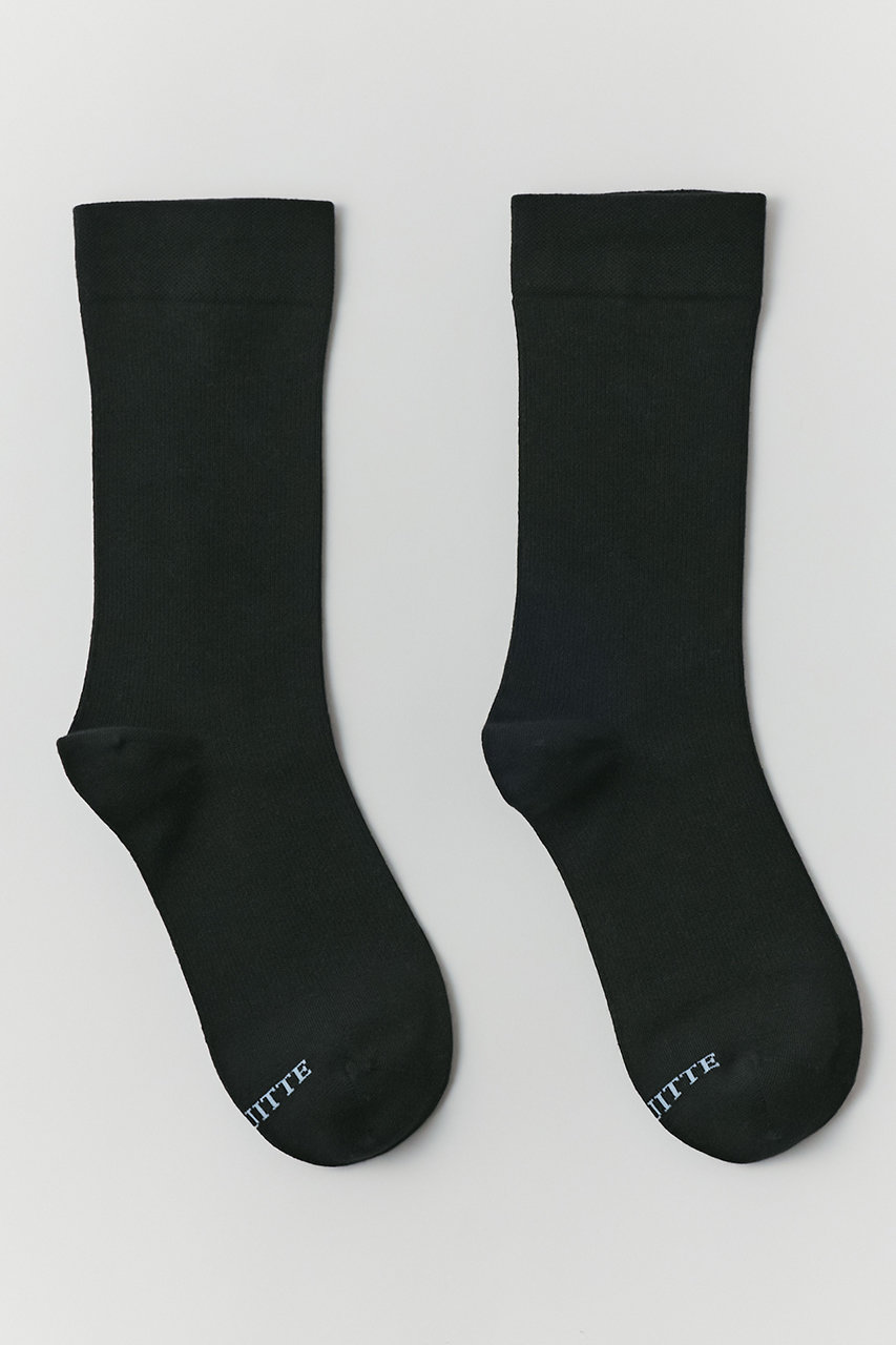 イリスフォーセブン/IRIS 47の【UNQUITTE】effortless 着圧ソックス(ブラック/UNQ10)