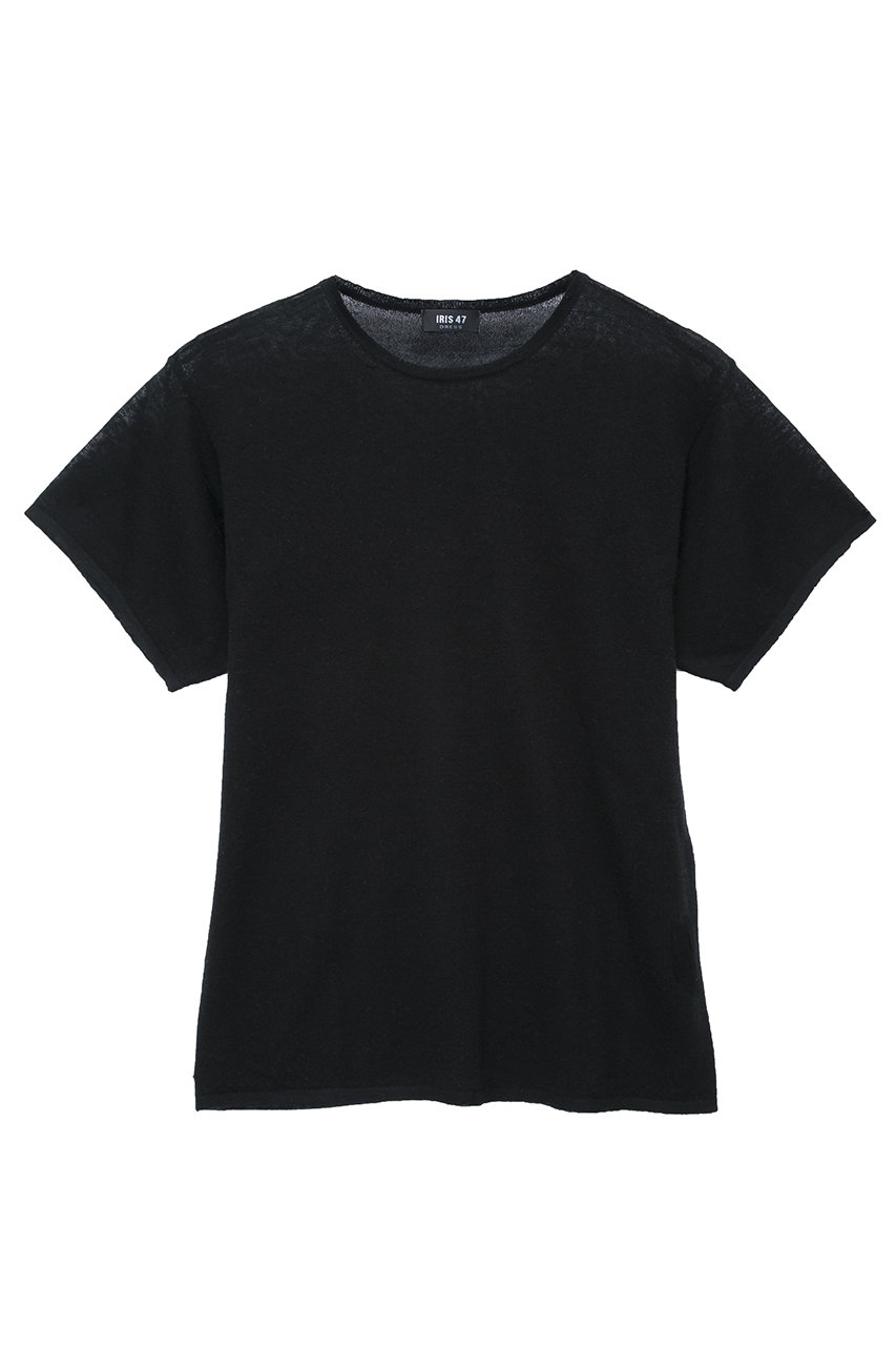 イリスフォーセブン/IRIS 47の【予約販売】bare カシミヤTシャツ(ブラック/dress39)