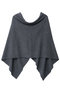 【予約販売】drape カシミヤポンチョ イリスフォーセブン/IRIS 47 ダークグレー
