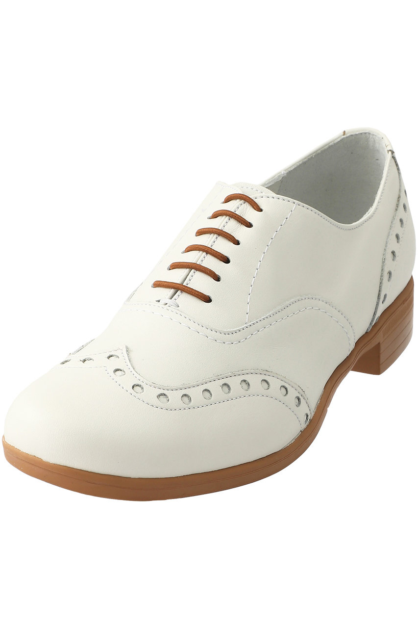chausser ショセ 【TRAVEL SHOES by chausser】ウイングチップレースアップシューズ(レイン対応) ホワイト/ライトブラウン