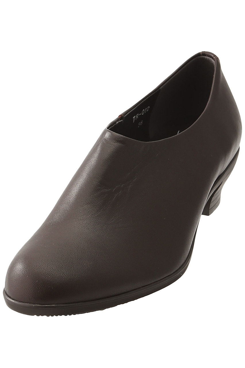 chausser ショセ 【TRAVEL SHOES by chausser】ヒールスリッポン(レイン対応) ダークブラウン