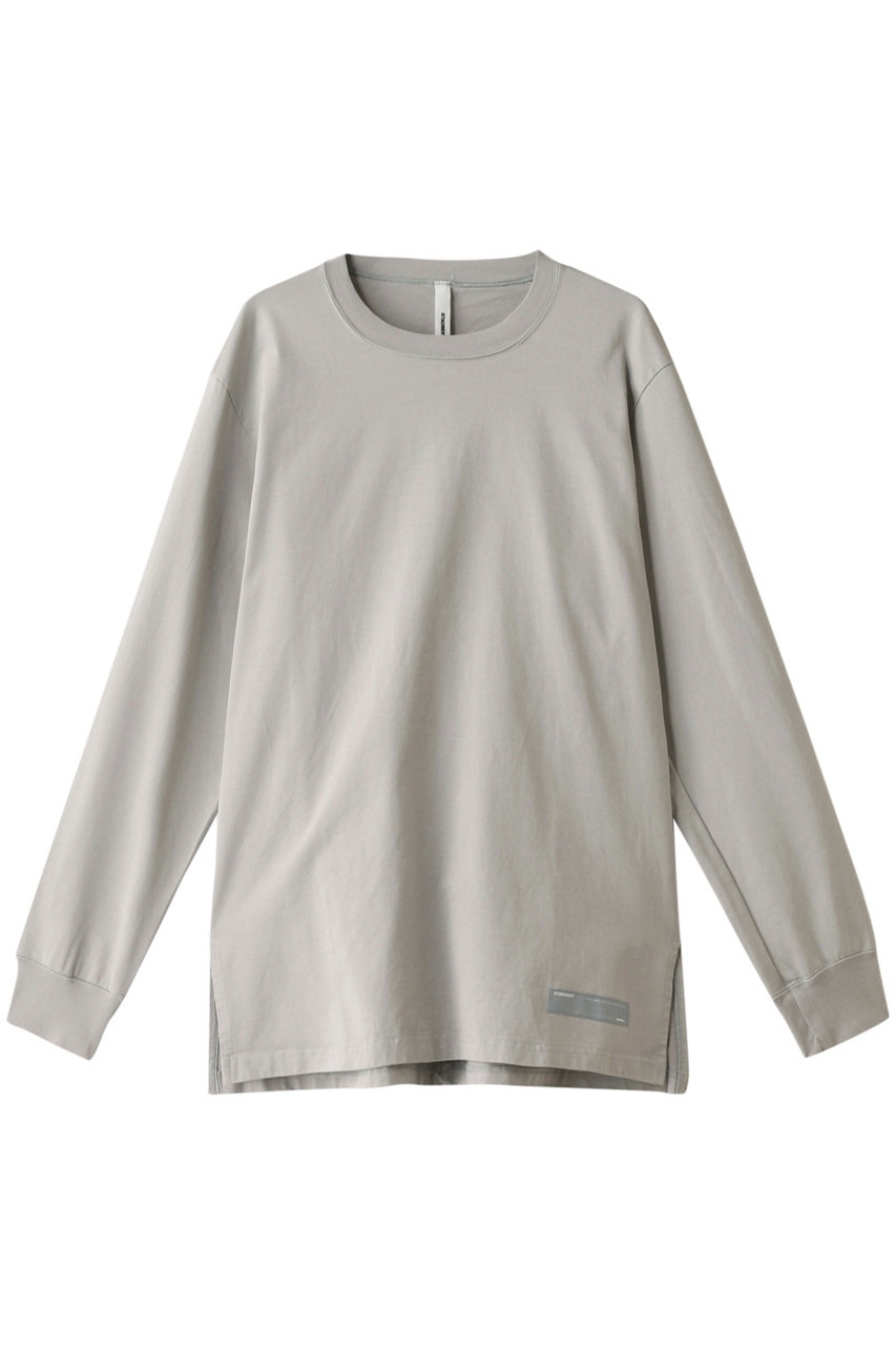 ATTACHMENT アタッチメント メンズ(MENS)60/2//ギザシルキー天竺クルーネックロングTシャツ ライトグレー