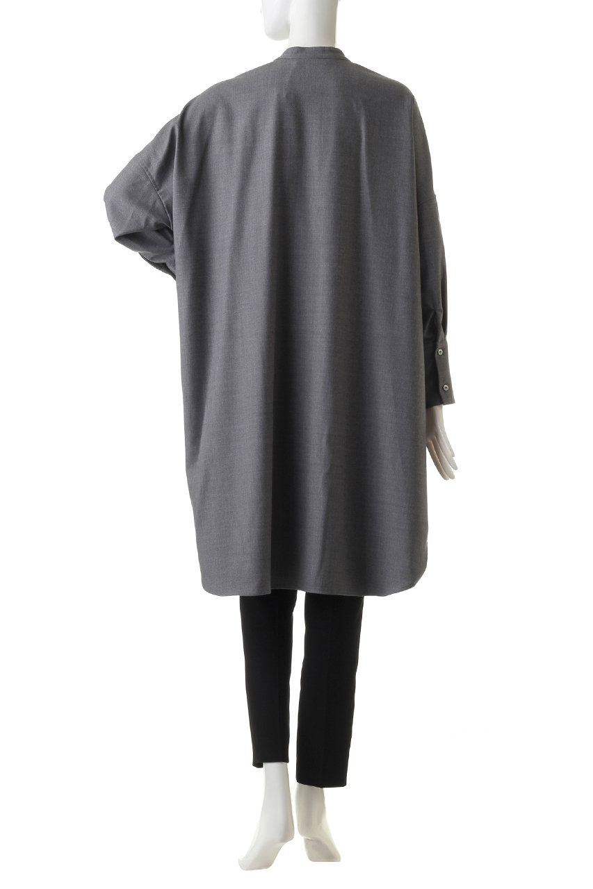 T/W バンドカラーシャツ