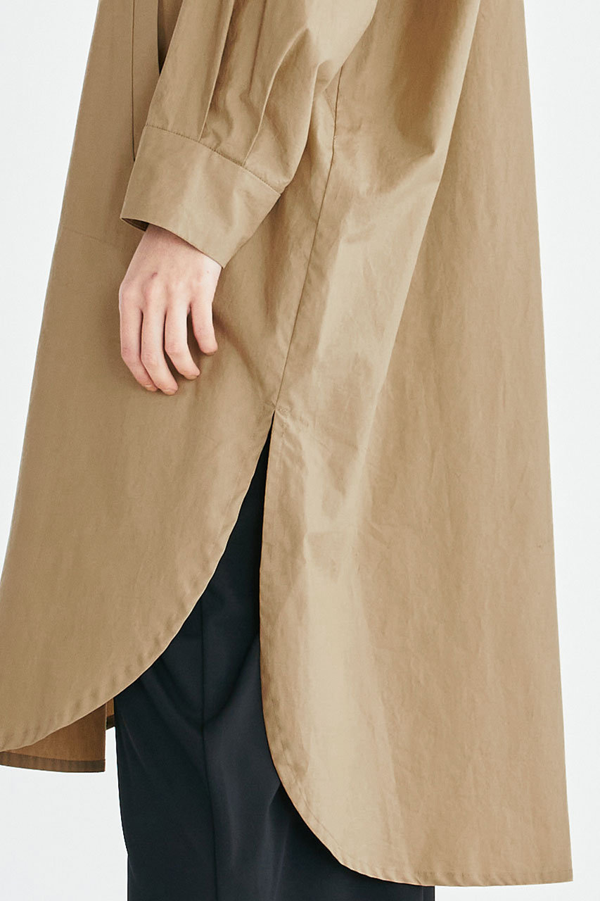 Mizuiro Ind ミズイロインド フーデッドプルオーバーワンピース ベージュ の通販 Elleshop エル ショップ