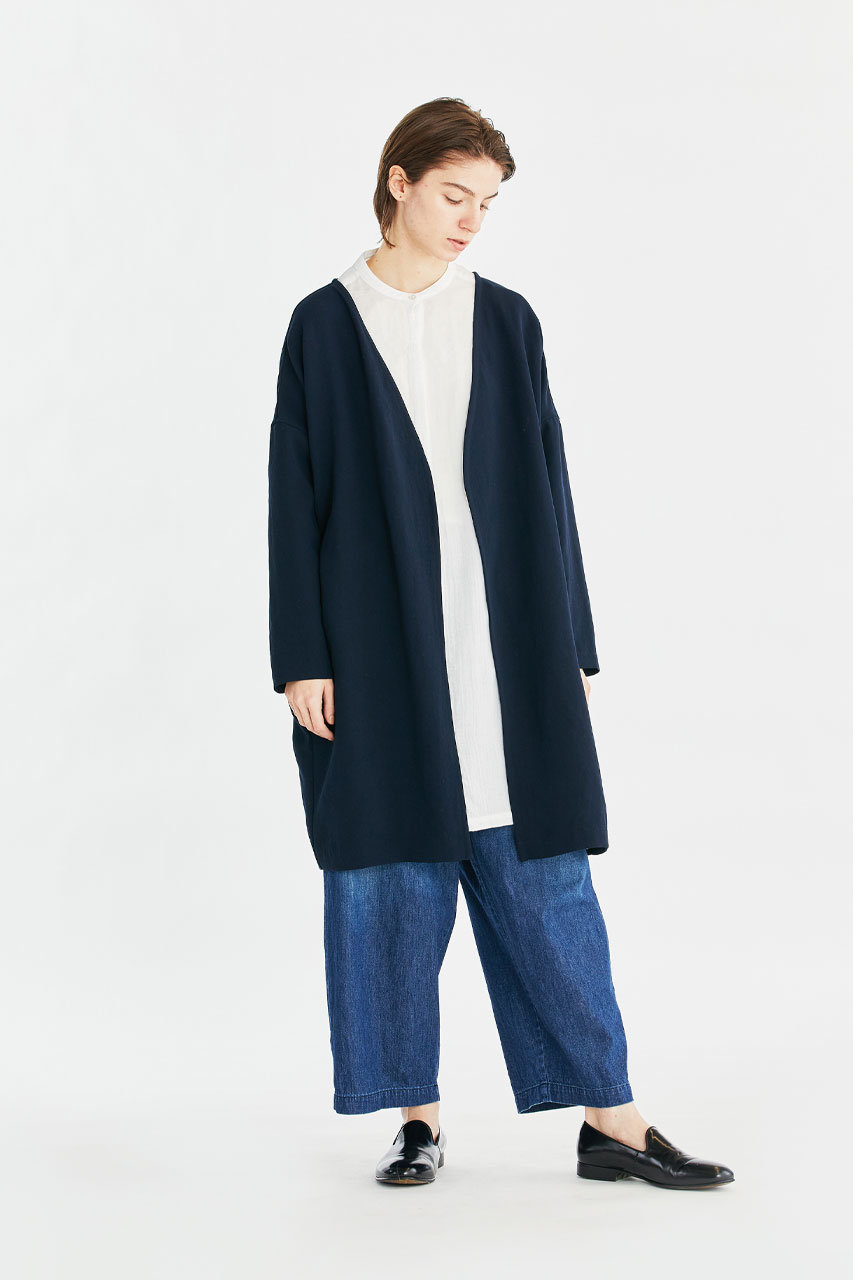 mizuiro ind(ミズイロインド)|Vネックワイドカーディガン/ネイビー の通販|ELLESHOP・(エル・ショップ) mizuiro ind(ミズイロインド)|Vネックワイドカーディガン/ネイビー の通販|ELLESHOP・(エル・ショップ)
