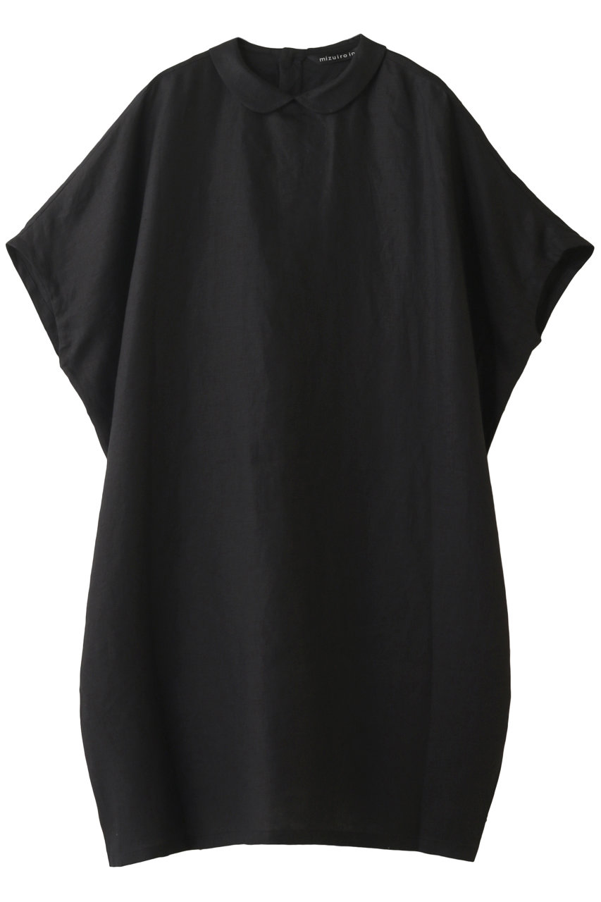 Mizuiro Ind Mizuiro Ind Shirt Color Cocoon Wide Dress Black Mail Order Elle Shop Elle Shop