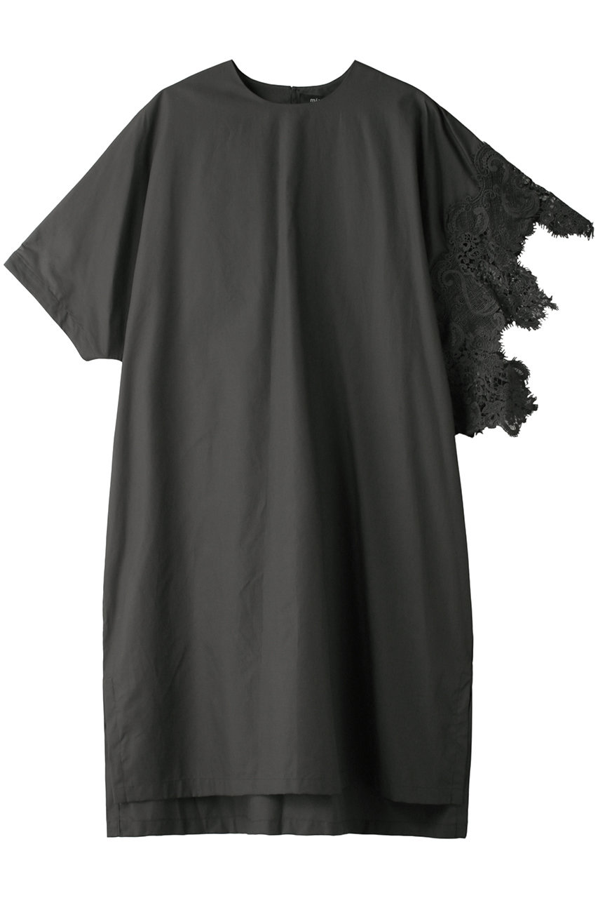 mizuiro ind asymmetry lace OP ワンピース (チャコールグレー, F) ミズイロインド ELLE SHOP mizuiro ind asymmetry lace OP ワンピース (チャコールグレー, F) ミズイロインド ELLE SHOP