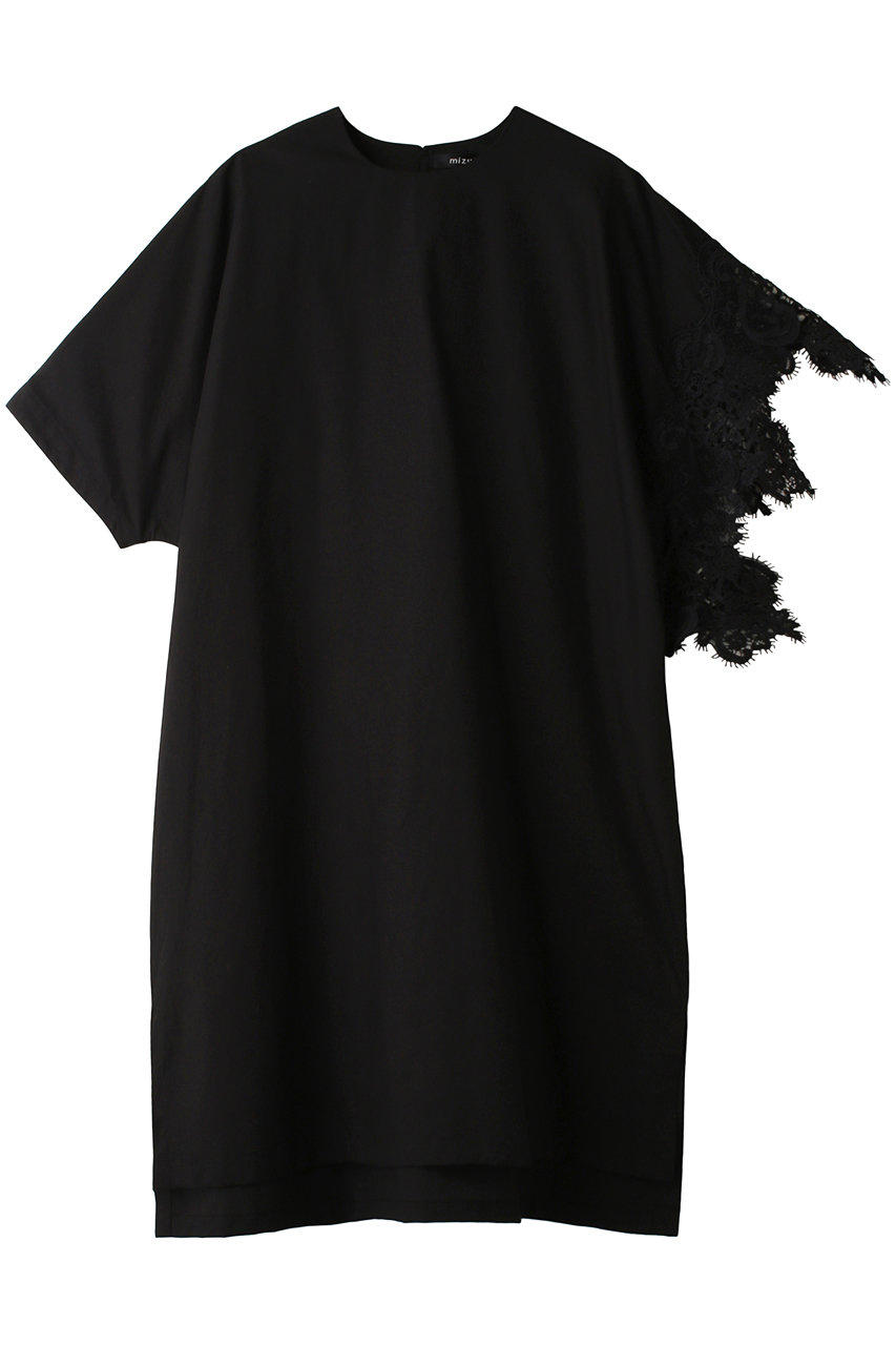 mizuiro ind asymmetry lace OP ワンピース (ブラック, F) ミズイロインド ELLE SHOP mizuiro ind asymmetry lace OP ワンピース (ブラック, F) ミズイロインド ELLE SHOP