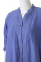 linen stand collar cocoon shirt シャツ ミズイロインド/mizuiro ind