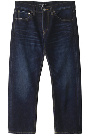 ミズイロインド/mizuiro indのdistressed 4/5 length denim デニム(110600/110604)