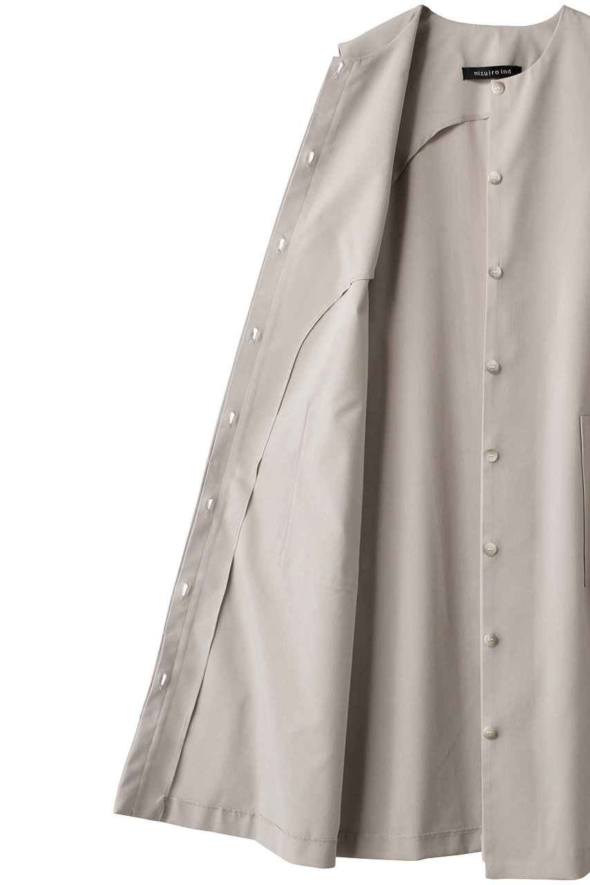 mizuiroind front fly cocoon gilet ジレ mizuiro ind(ミズイロインド)｜front fly cocoon gilet ジレ