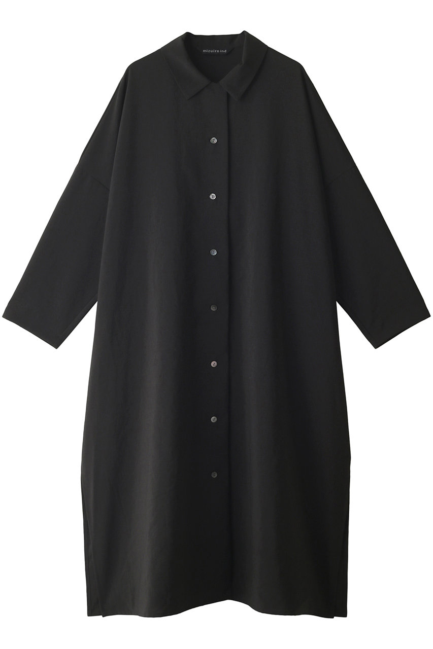 mizuiro ind wide shirt collar CT コート (チャコールグレー, F) ミズイロインド ELLE SHOP mizuiro ind wide shirt collar CT コート (チャコールグレー, F) ミズイロインド ELLE SHOP