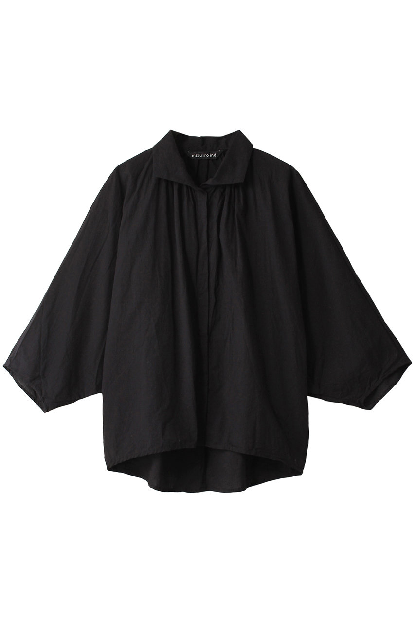mizuiro ind gatherd dolman shirt シャツ (ブラック, F) ミズイロインド ELLE SHOP mizuiro ind gatherd dolman shirt シャツ (ブラック, F) ミズイロインド ELLE SHOP