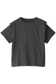 crew neck shoulder tucked T Tシャツ