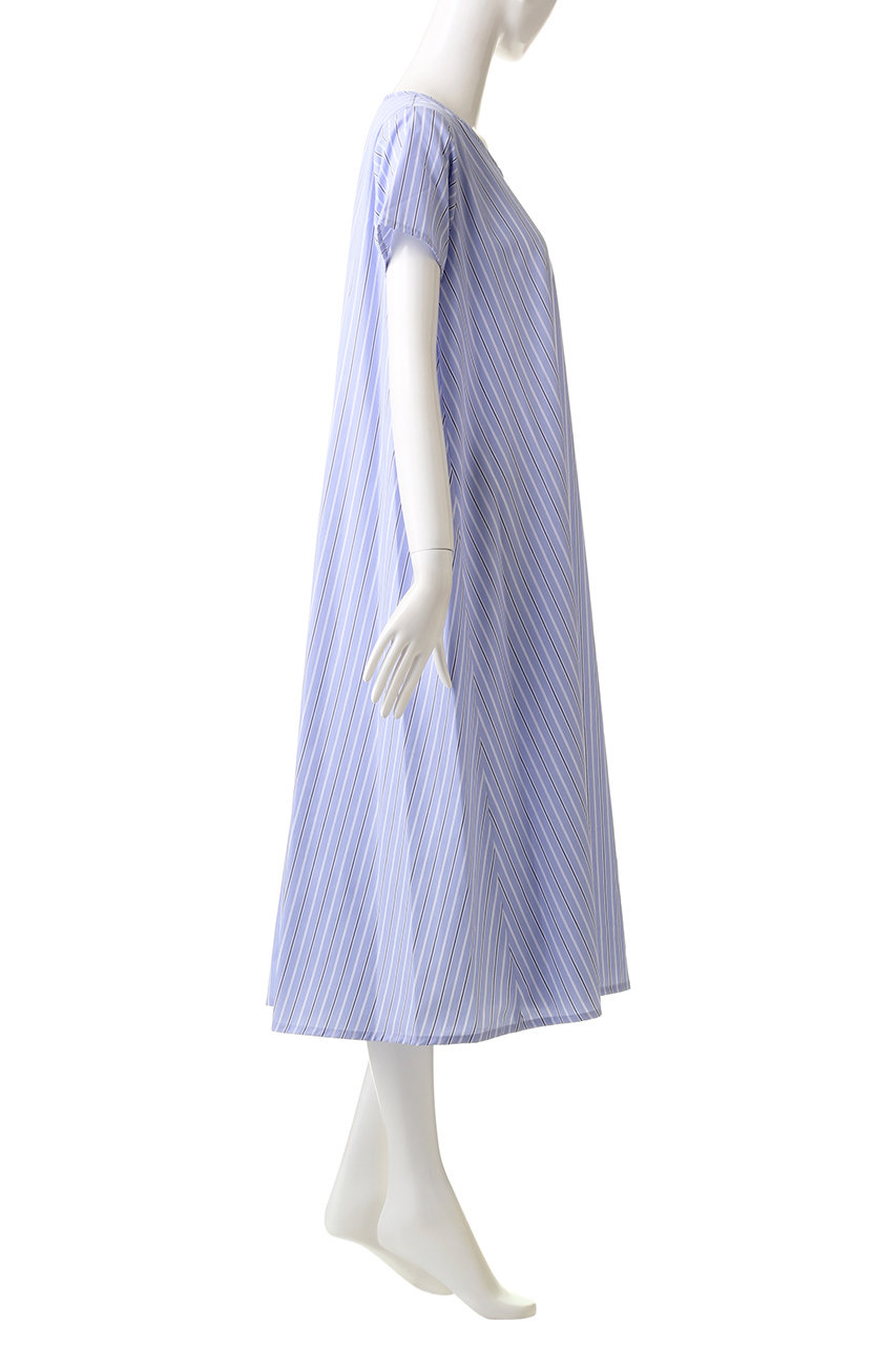 mizuiro ind(ミズイロインド)｜stripe A line half slv OP ワンピース ...