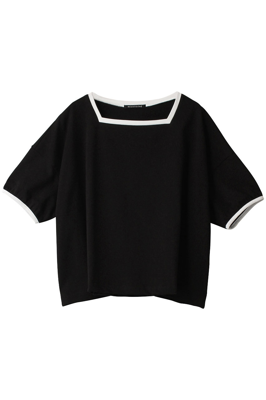 mizuiro ind square neck wide P/O プルオーバー (blackA, F) ミズイロインド ELLE SHOP mizuiro ind square neck wide P/O プルオーバー (blackA, F) ミズイロインド ELLE SHOP