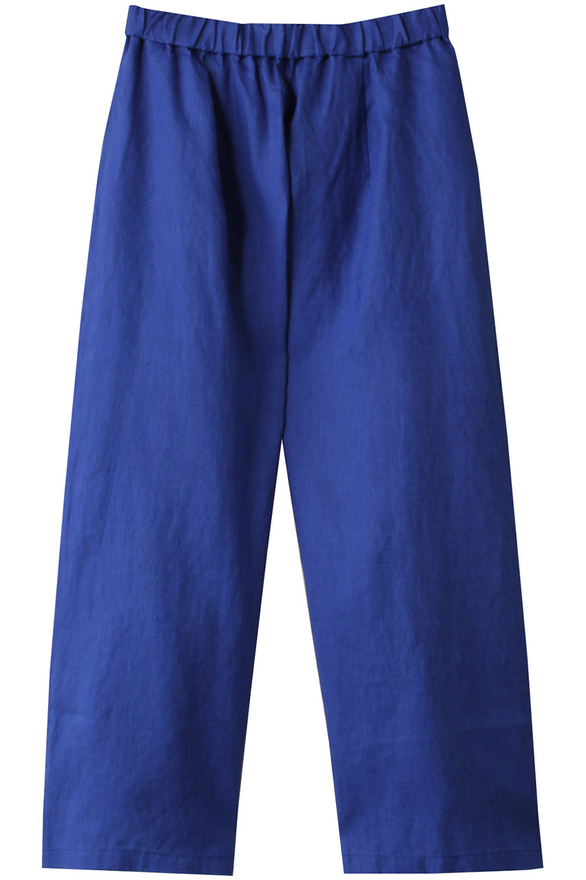 mizuiro ind linen wide PT パンツ (blue, F) ミズイロインド ELLE SHOP mizuiro ind linen wide PT パンツ (blue, F) ミズイロインド ELLE SHOP