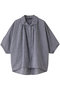 gather dolman shirt シャツ ミズイロインド/mizuiro ind gray