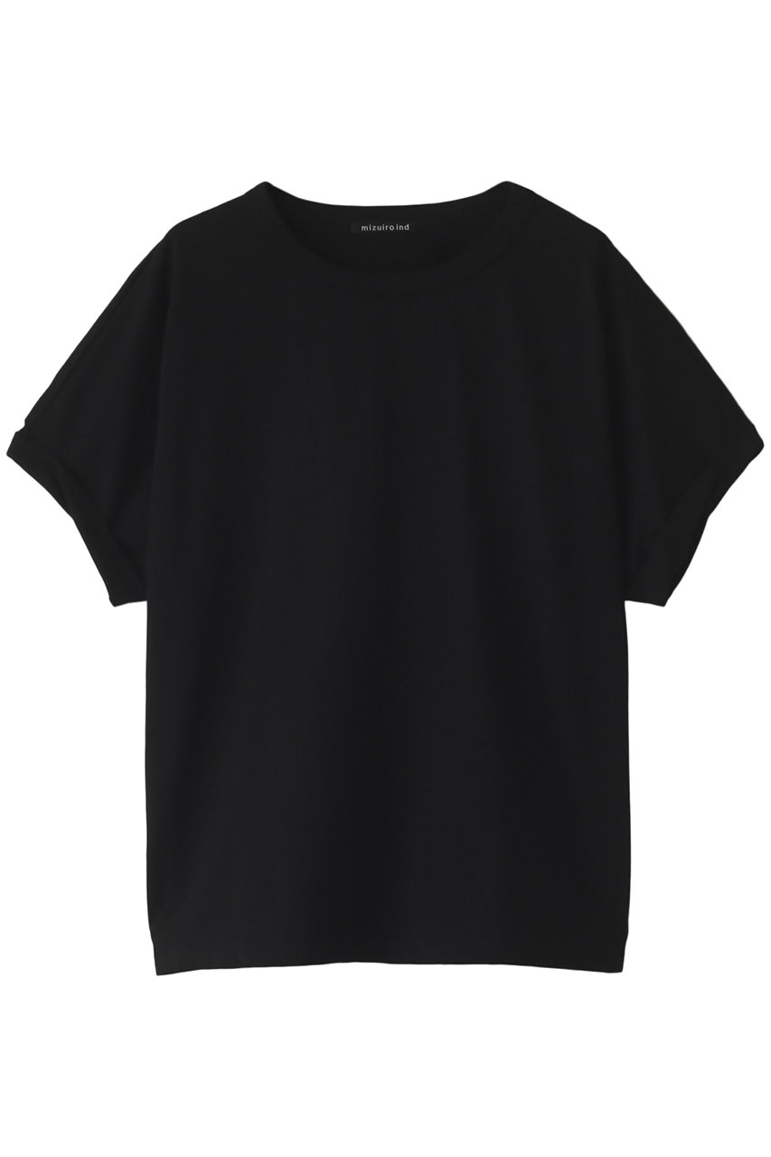 mizuiro ind roll up slv dolman T Tシャツ (black, F) ミズイロインド ELLE SHOP mizuiro ind roll up slv dolman T Tシャツ (black, F) ミズイロインド ELLE SHOP