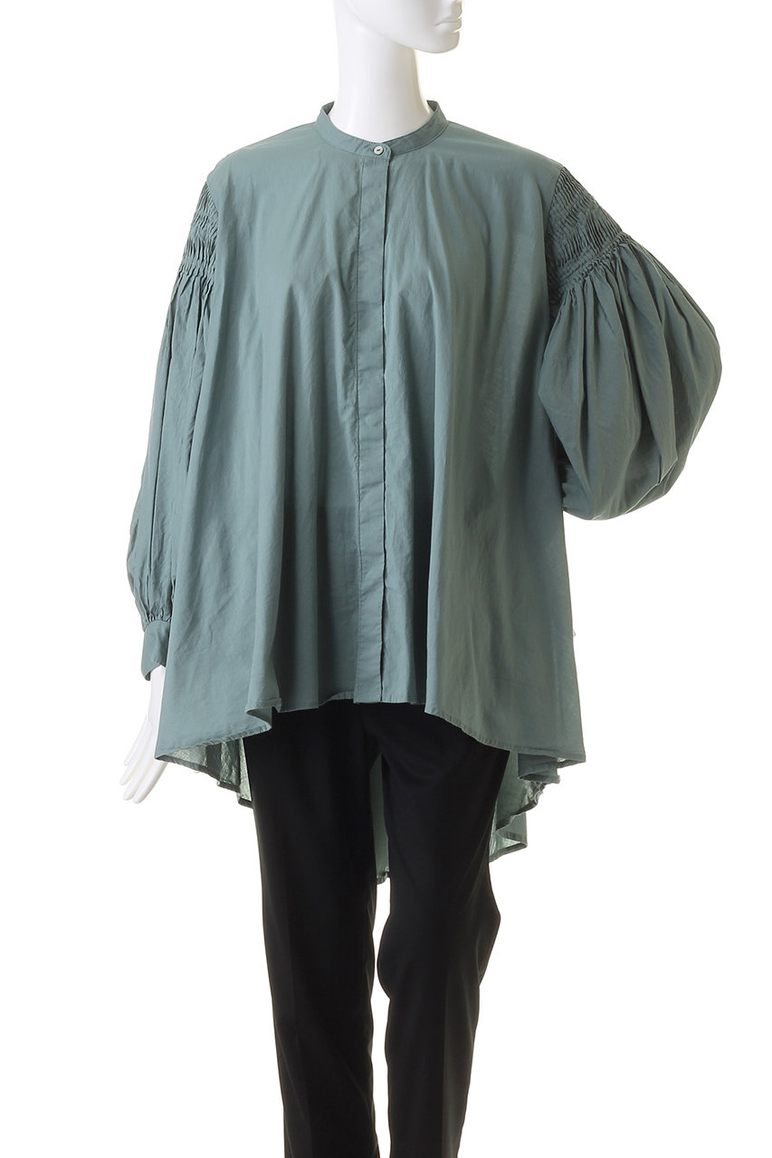 mizuiro ind(ミズイロインド)｜pin tucked puff slv shirt