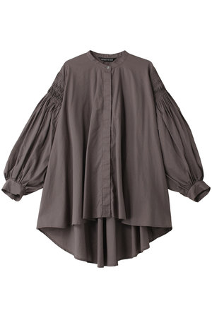 pin tucked puff slv shirt シャツ