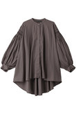pin tucked puff slv shirt シャツ