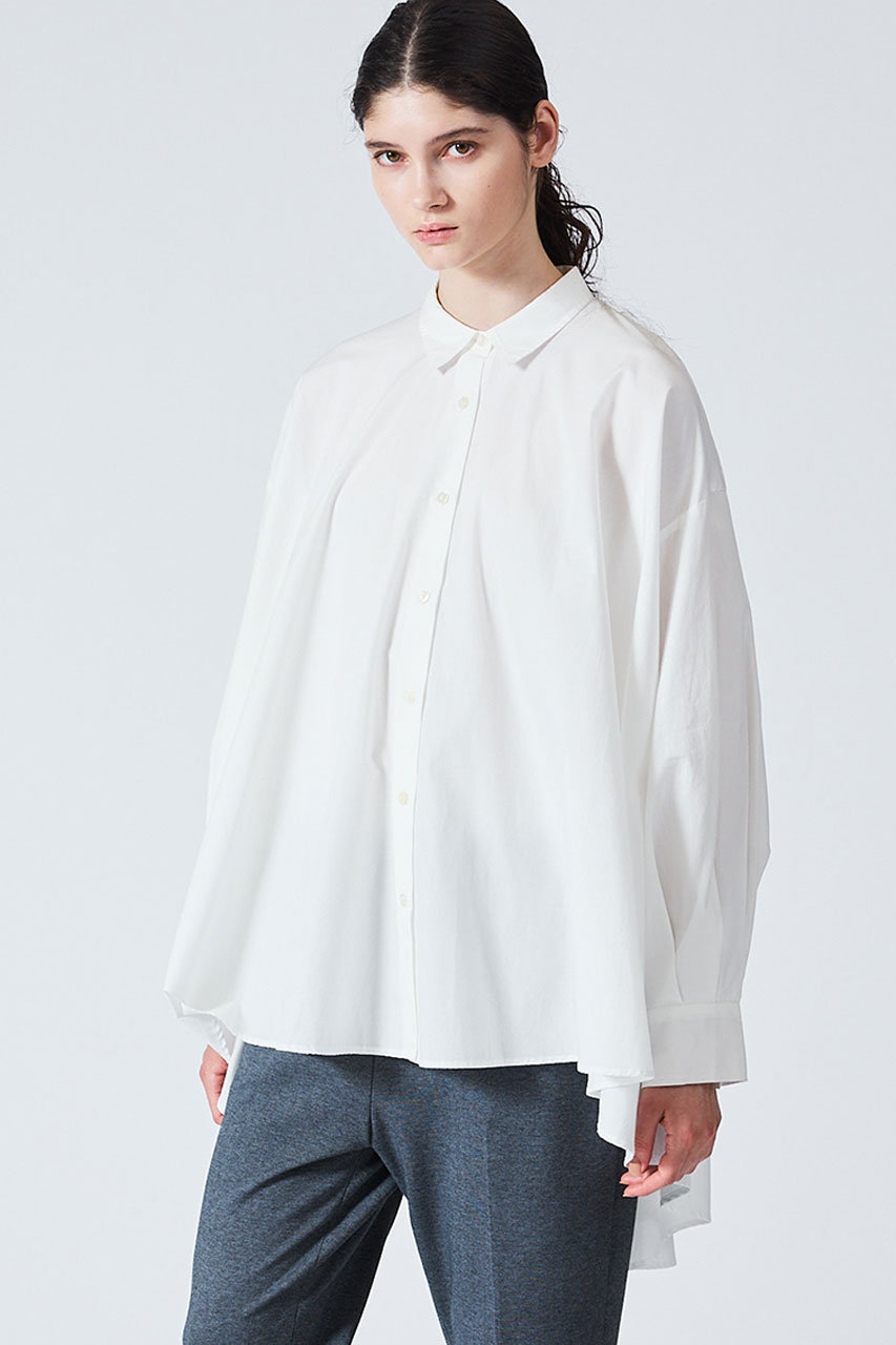 【完売】ミズイロインド　ロングＴシャツ　チュニック　半袖 mizuiroind（ミズイロインド） ロールアップ スリーブワンピース