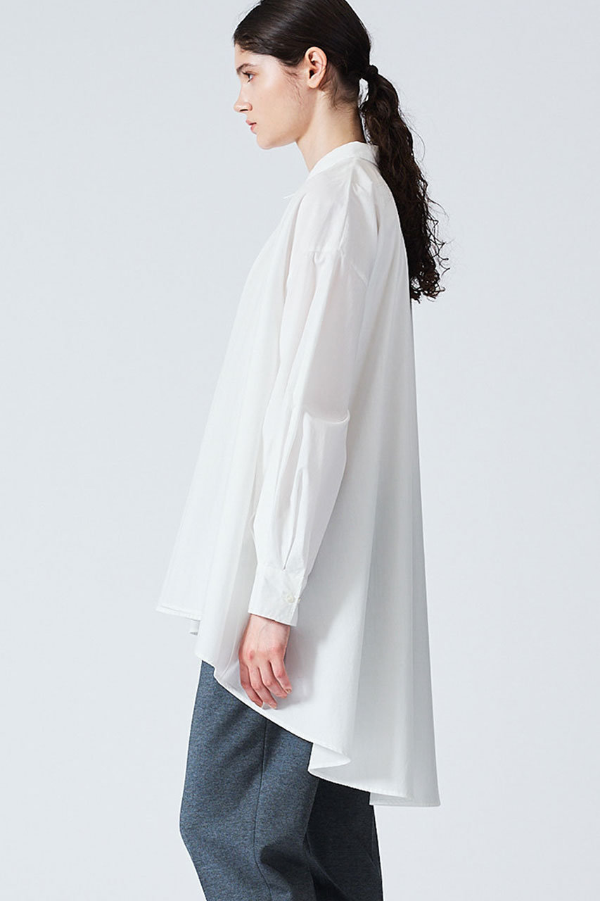 mizuiro ind(ミズイロインド)｜wide shirt tunic チュニック/off white