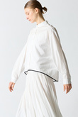 bicolor hem round collar shirt シャツ
