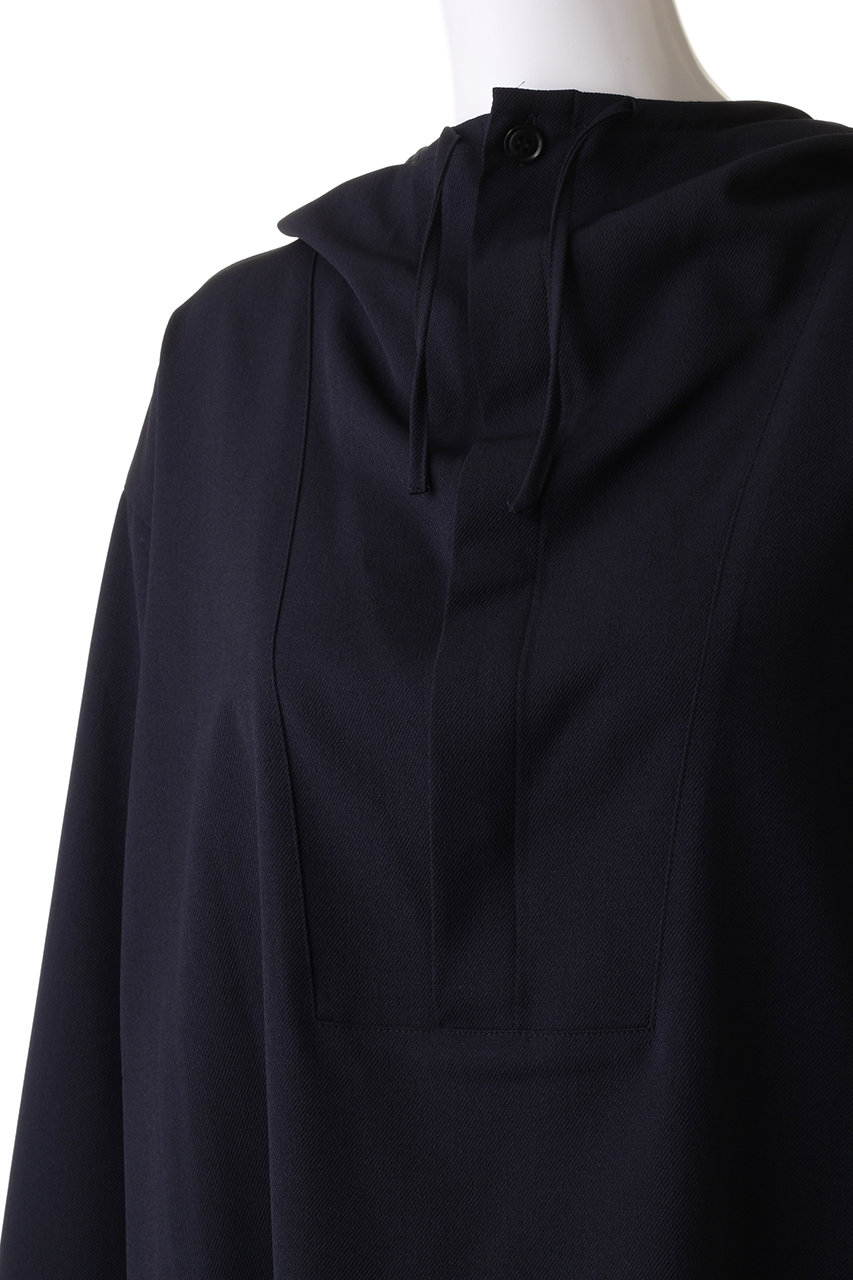 mizuiro ind(ミズイロインド)｜hooded P/O プルオーバー/navy の通販