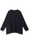 crew neck wide T Tシャツ ミズイロインド/mizuiro ind navy