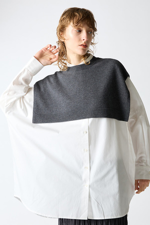 ミズイロインド/mizuiro indのshort poncho ポンチョ(110300/110301)