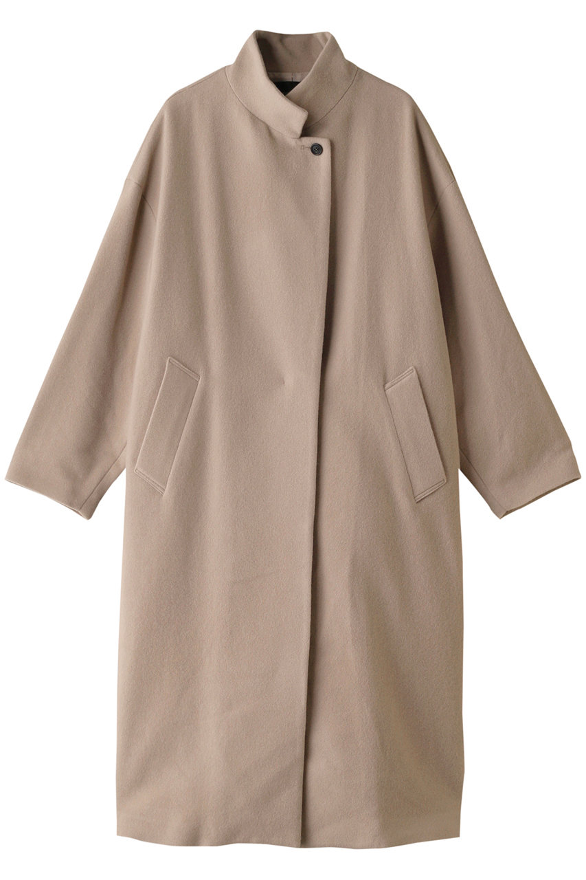 ミズイロインド/mizuiro indのstand collar wool CT コート(beige/3-270012)