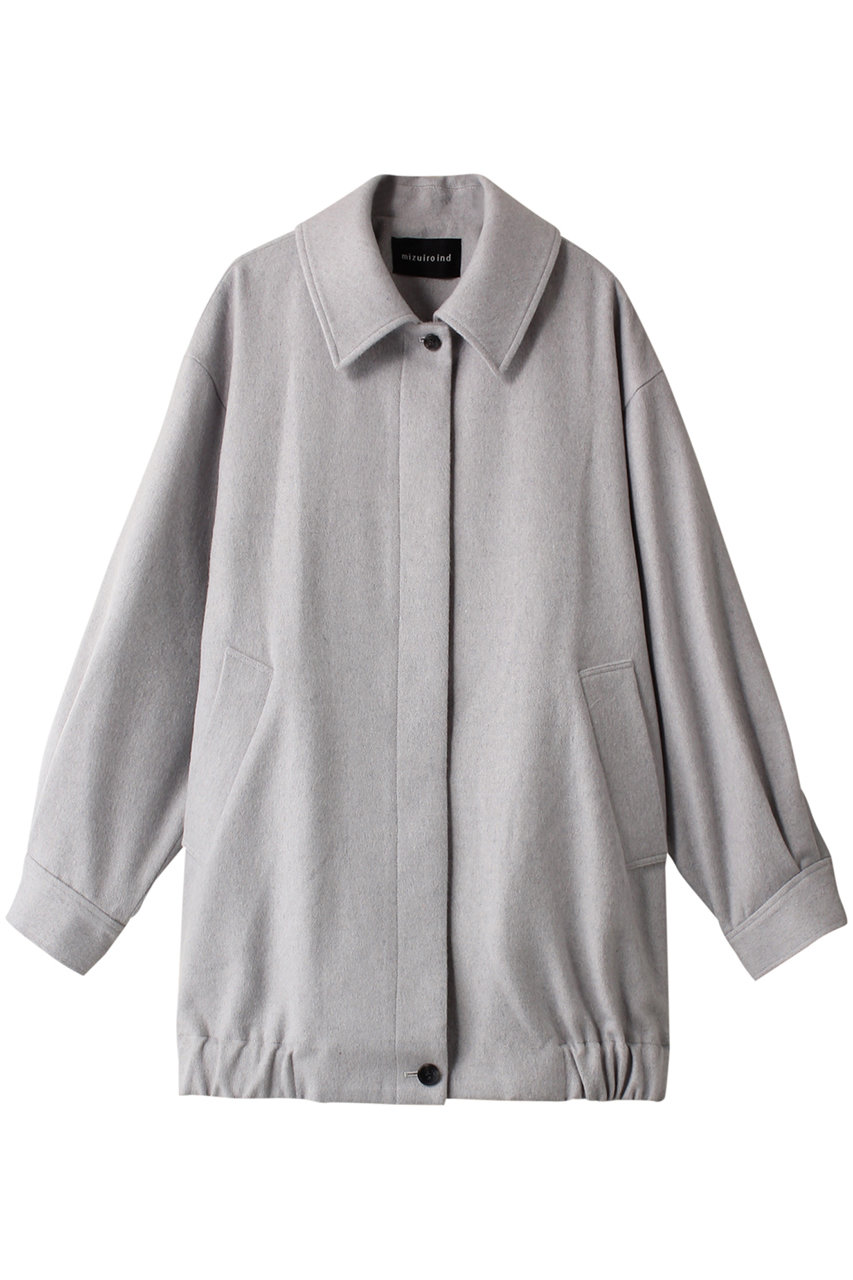 ミズイロインド/mizuiro indのwool Harrington JK ジャケット(l.gray/3-270025)