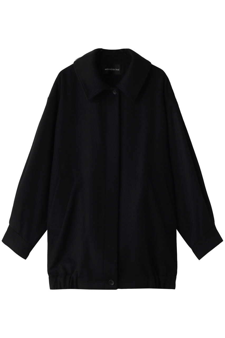 ミズイロインド/mizuiro indのwool Harrington JK ジャケット(black/3-270025)