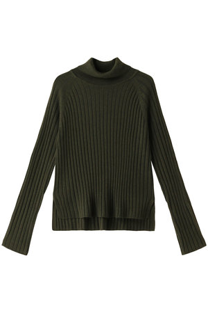 ミズイロインド/mizuiro indのwide rib turtle neck  P/O プルオーバー(110300/110301)
