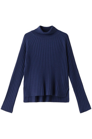 ミズイロインド/mizuiro indのwide rib turtle neck  P/O プルオーバー(110300/110301)