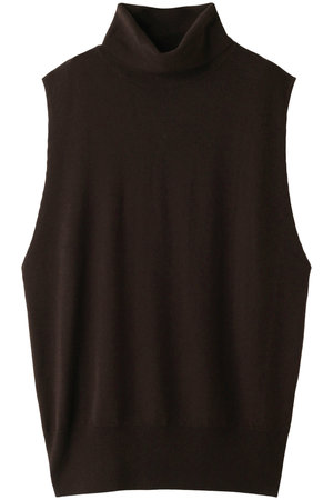 ミズイロインド/mizuiro indのrib  high  neck vest ベスト(110300/110301)