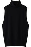 rib  high  neck vest ベスト