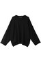 crew neck wide P/O プルオーバー ミズイロインド/mizuiro ind black