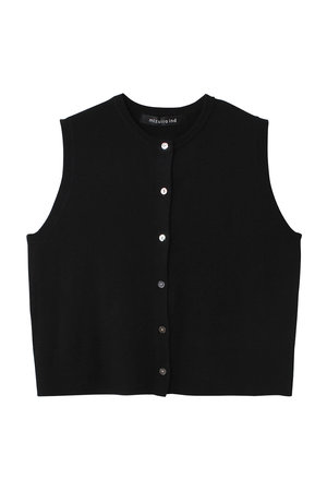 ミズイロインド/mizuiro indのcrew neck short vest ベスト(110300/110301)