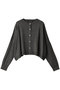 c/neck short C/D カーディガン ミズイロインド/mizuiro ind c.gray