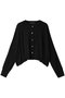 c/neck short C/D カーディガン ミズイロインド/mizuiro ind black