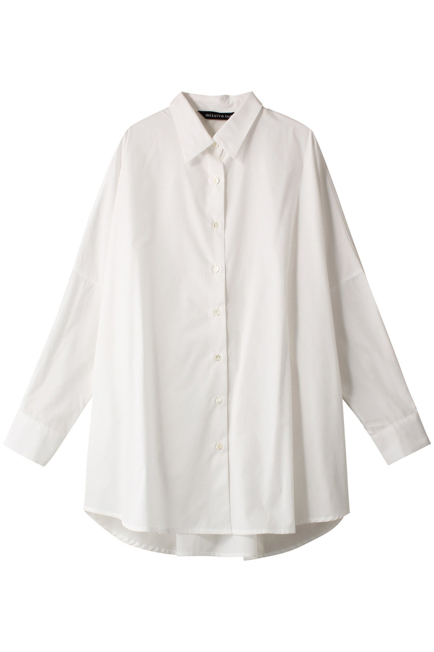 ミズイロインド/mizuiro indのcotton broad wide shirt シャツ(off white/1-230057)