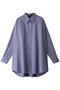 cotton broad wide shirt シャツ ミズイロインド/mizuiro ind l.blue