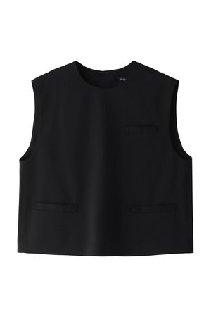 ミズイロインド/mizuiro indのcrew neck vest with pockets ベスト(110800/110806)