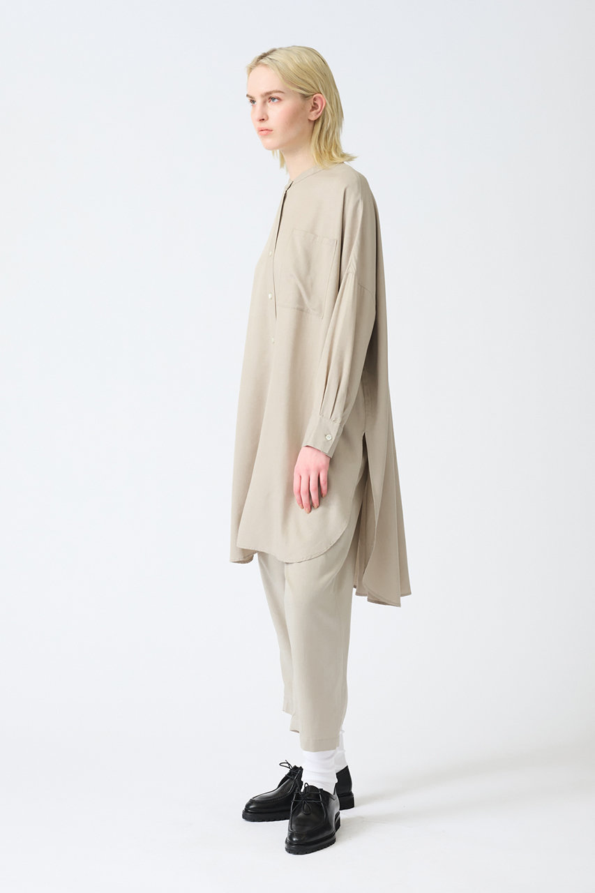 mizuiro ind(ミズイロインド)｜R/T tucked easy PT パンツ/s.beige の